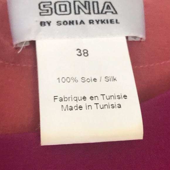 Sonia By Sonia Rykiel 💯 percent silk blouse sz 38 - Picture 4 of 4
